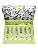 PORTMEIRION BOTANIC GARDEN CHEESE KNIFE AND 6 SPREADER’S
