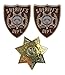 The Walking Dead King County Georgia Sheriff's Dept Badge & Two Patch Set