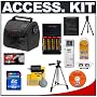 Deluxe Accessory Kit with Deluxe Padded Carrying Case + 4GB SD Card + Charger with 4 AA Rechargeable Batteries + Tripod + Precision Design Accessory Kit for Fuji Finepix S1000fd, S1500, S2000HD, S5700, S5800, S6500fd, S800fd, S8100fd & S9600 Digital Cameras