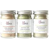 Thai Spice Set: Kaffir Lime Leaf Powder, Galangal Powder, and Lemongrass Powder (Fast Shipping)