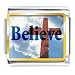 Jewelry : Believe With Cross Religious Italian Charms Bracelet Link