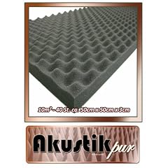 Akustikpur - 10m� = 40 St. ca. 50 cm x 50 cm x 3 cm - Noppenschaumstoff, Akustikschaumstoff, Akustik Schaumstoff,Akustik D�mmung