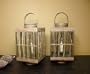 Potomac Country Rustic Cabin Lodge Twig Lanterns- Pair