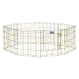 Midwest Gold- Zinc Indoor/Outdoor Exercise Pet Pen, 24W x 24H