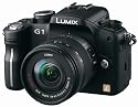 Panasonic Lumix DMC-G1 12.1MP Digital SLR Camera with Lumix G Vario 14-45 mm f/3.5-5.6 ASPH Mega OIS Lens (Black)