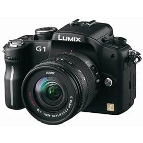 Panasonic Lumix DMC-G1 12.1MP Digital SLR Camera with Lumix G Vario 14-45 mm f/3.5-5.6 ASPH Mega OIS Lens (Black)