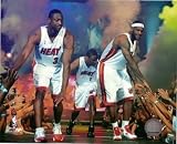 Lebron James Dwyane Wade Chris Bosh Miami Heat Color 8x10 Photo