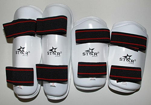 Star Sports Taekwondo Gear Shin Protector+ Forearm Guard Martial Arts Sparring Gear