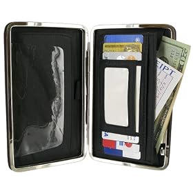 Buy Spacious Clutch Purse Wallet with Strap : Available in Two Colors and Textures by Gem Avenue