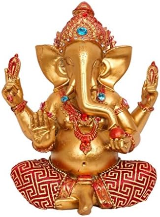 Indikala Indian Handmade Ganesh Ji With Ladoo In Hand