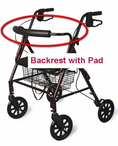 Replacement Backrest w/ Pad for MDS86800XW Bariatric Rollator