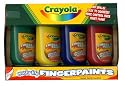 Crayola® Washable Fingerpaint, Four 5 Oz Tubes (BIN550005) Category: Paints and Brushes