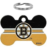 NHL Boston Bruins Bone Engravable Pet ID Tag