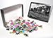 Photo Jigsaw Puzzle of CINCINNATI HOUSES, 1935. A row of low-income houses with outhouses facing from Granger Art on Demand