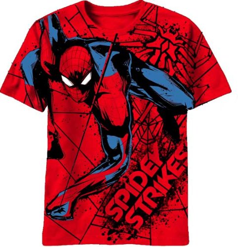 アメイジング・スパイダーマン ウェブ ストライク AOP ユース Tシャツ