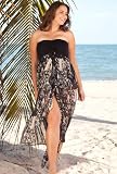 Beach Belle® Smoke Plus Size Bandeau Dress - Plus Size Swimsuit Plus Size Swimsuits