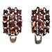 Mandarin Garnet & Sterling Silver Earrings