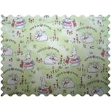 Bunnies Green Garden Fabric - By The Yard by sheetworld