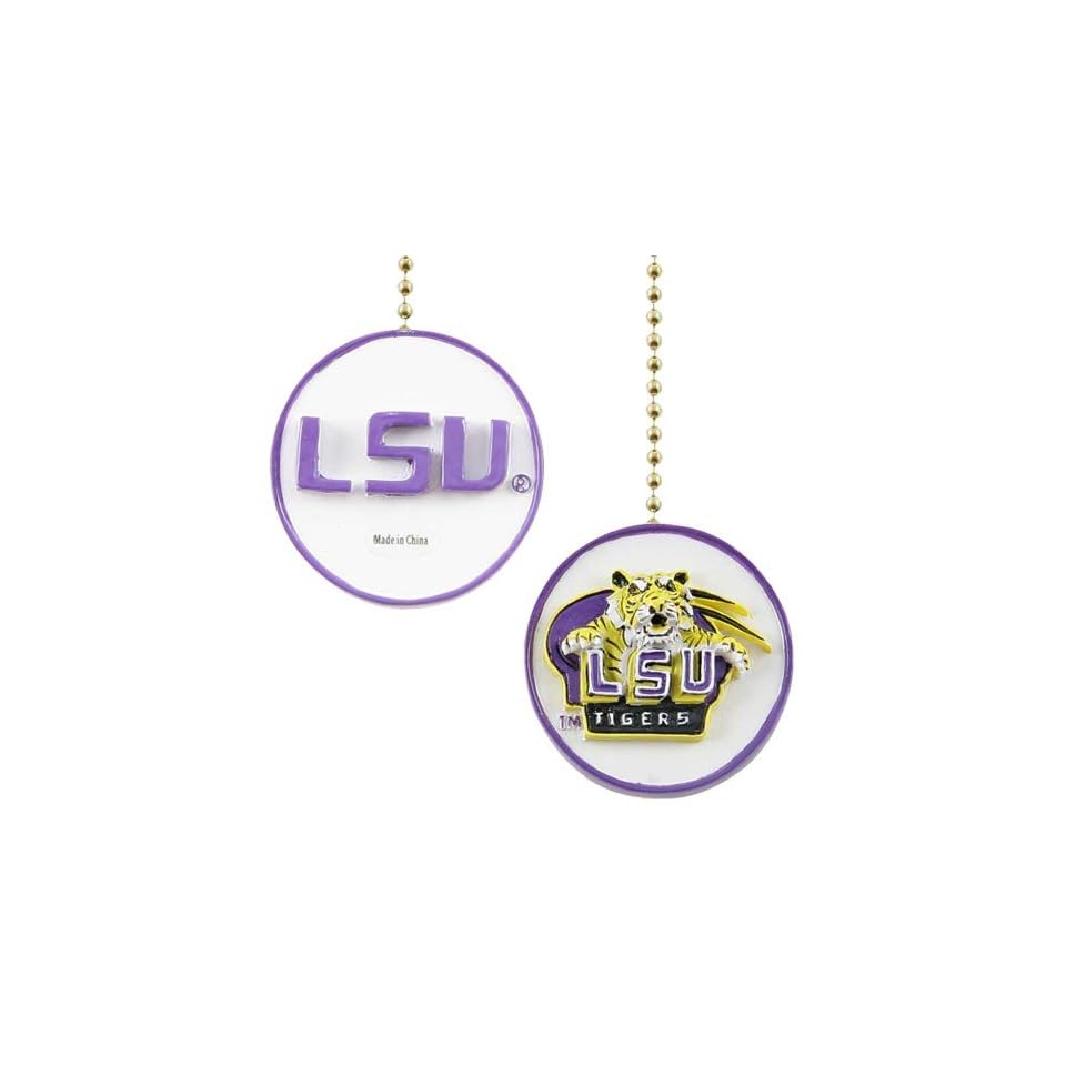 Lsu Tigers White Decorative Ceiling Fan Pull Chain On Popscreen