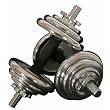 44 lb Dumbbell Set - Polished Chrome