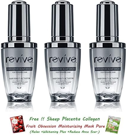 3x Revive Energizing Scalp &amp; Hair Serum For Thinning Hair Prevent Hair Fall Nourishing Hair [Get Free Tomato Facial Mask]