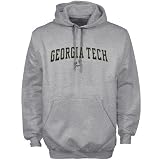 Nike Georgia Tech Yellow Jackets Ash Arch Lettering Hoody Sweatshirt