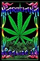 Marijuana Leaf Blacklight Poster Print, 23x35