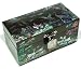 Silver J Wooden jewellery box, mother of pearl gift, crane & deer green