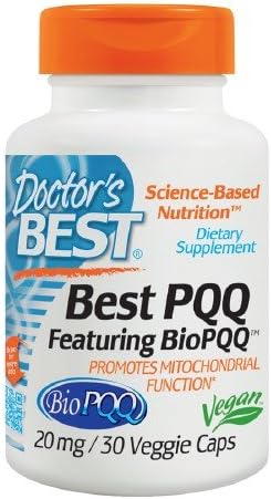Doctor's Best Best PQQ, Mitochondrial Support, 20mg, Veggie Caps 30 ea