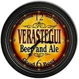 VERASTEGUI 'S Beer and Ale Cascading Pub Wall Clock