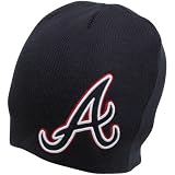 MLB '47 Brand Atlanta Braves Navy Blue Mammoth Knit Beanie
