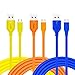 Micro USB Charger, Eversame [3-Pack] 1M 3Ft Plastic PVC USB2.0 A Male to Micro B Charger Cord For Android, Samsung Galaxy S6 Edge Plus/Note5, HTC One X/M9/M8, LG Volt/G3, and more (Orange Blue Yellow)