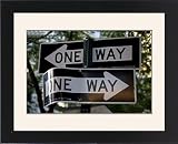 Framed Prints of Confusing street signs in Lower Manhattan from Robert Harding