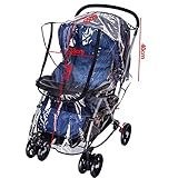 PS BABY ベビーカー用 レインカバー 前開きファスナー 防寒カバー 雨カバー