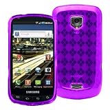 CruzerLite Purple Argyle Flexible TPU Skin Cover Phone Case for Samsung Dro ....