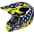 Fly Racing Kinetic Flash Youth MX Motorcycle Helmet - Purple/Yellow/Black