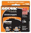 Rayovac Proline Advanced Hearing Aid Batteries Size 13, 48 Pack