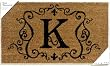 Monogram Coir Doormat Insert - K Monogram Coir Doormat Insert - K