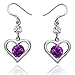 Rhodium Plated 925 Silver Amethyst Cubic Zirconia title=