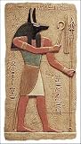 Anubis relief with color detail