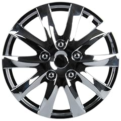 Unitec 75178 Premium- Radzierblenden 4er- Satz Jerez, chrom 35,6 cm (14 Zoll)