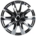 Unitec 75178 Premium- Radzierblenden 4er- Satz Jerez, chrom 35,6 cm (14 Zoll)