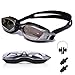 Alistart Swimming Goggles or Anti Fog Swimming Goggles with Free Protective Case, Nose Clip and Earplugs, Swimming Glasses Clear Vision UV Protection Anti Fog Scratch Resistant Lenses
