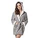 Richie House Women's Bathrobe Robe with Two Ears Uni Size for S-L RHW2498