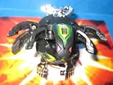 - 	 Bakugan Season 3 Darkus Black Phosphos Metal Chrome 630G (W/ DNA Code)