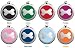 Bone polished stainless steel ID tag for a dog or cat, Red, Large