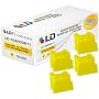 Xerox Phaser 8500 & 8550 Compatible Yellow (4 pack) 108R00671 Solid Ink ColorStix Cartridge by LD Products