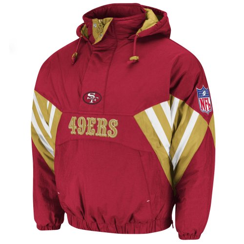 NFL Mitchell & Ness 6003 Vintage Nylon Flashback Jacket San Francisco 49ers 4XL at Amazon.com