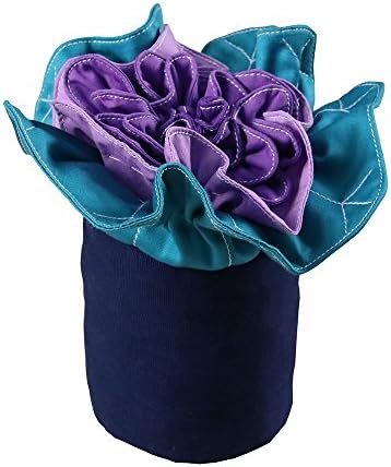 BWS Handmade Cotton Kale Plant Artificial Fake Flowers Arrangement Centerpiece with Pot for Home Indoor Windox Wedding Party Decorations