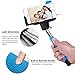 Selfie Stick, Noot Groupie Self Portrait [Battery Free] Extendable Handled Stick with Adjustable Phone Holder Mount & Built-in Remote Shutter Designed for Apple & Android Smartphones [Blue]